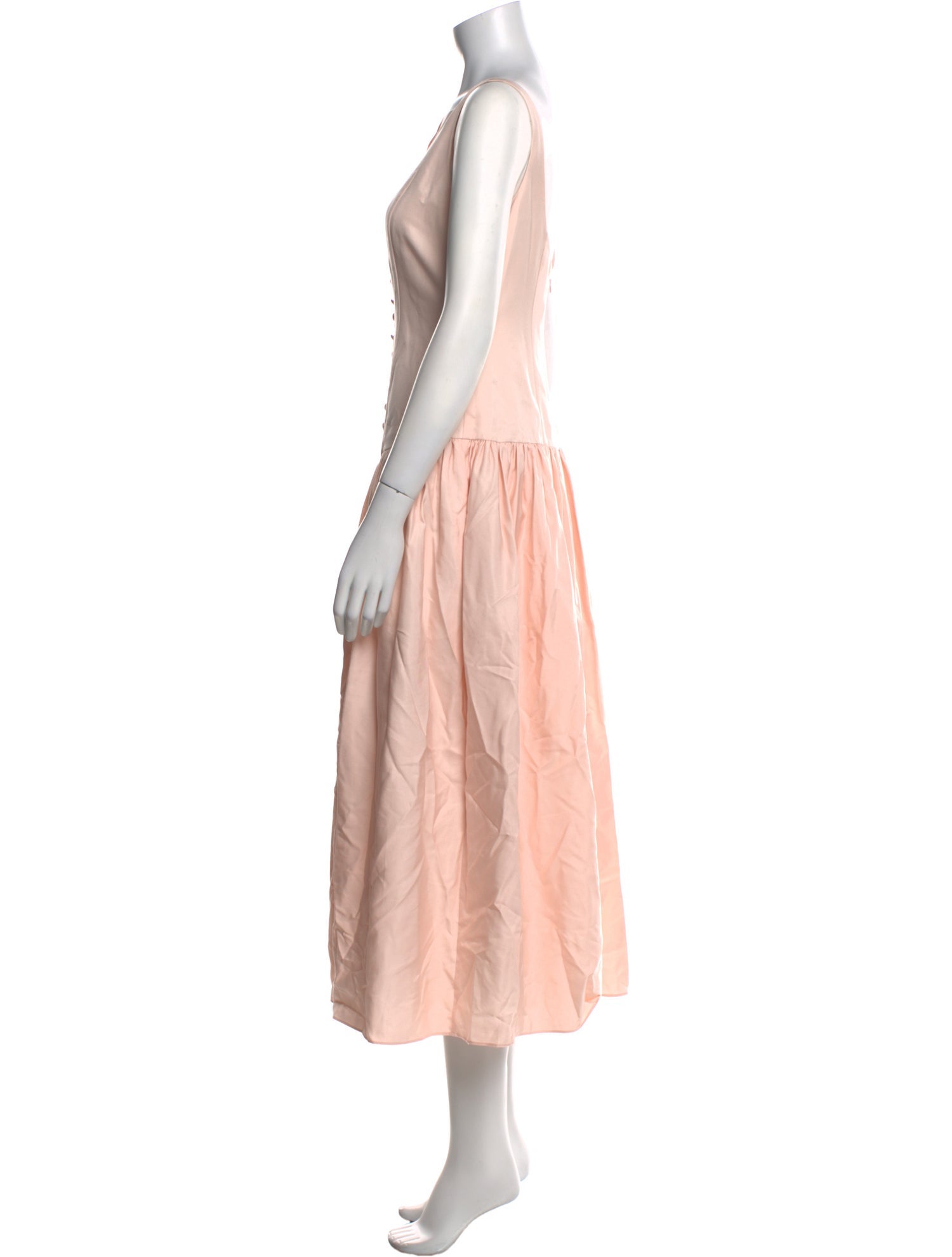 Mirror Palais Bateau Neckline Long Dress