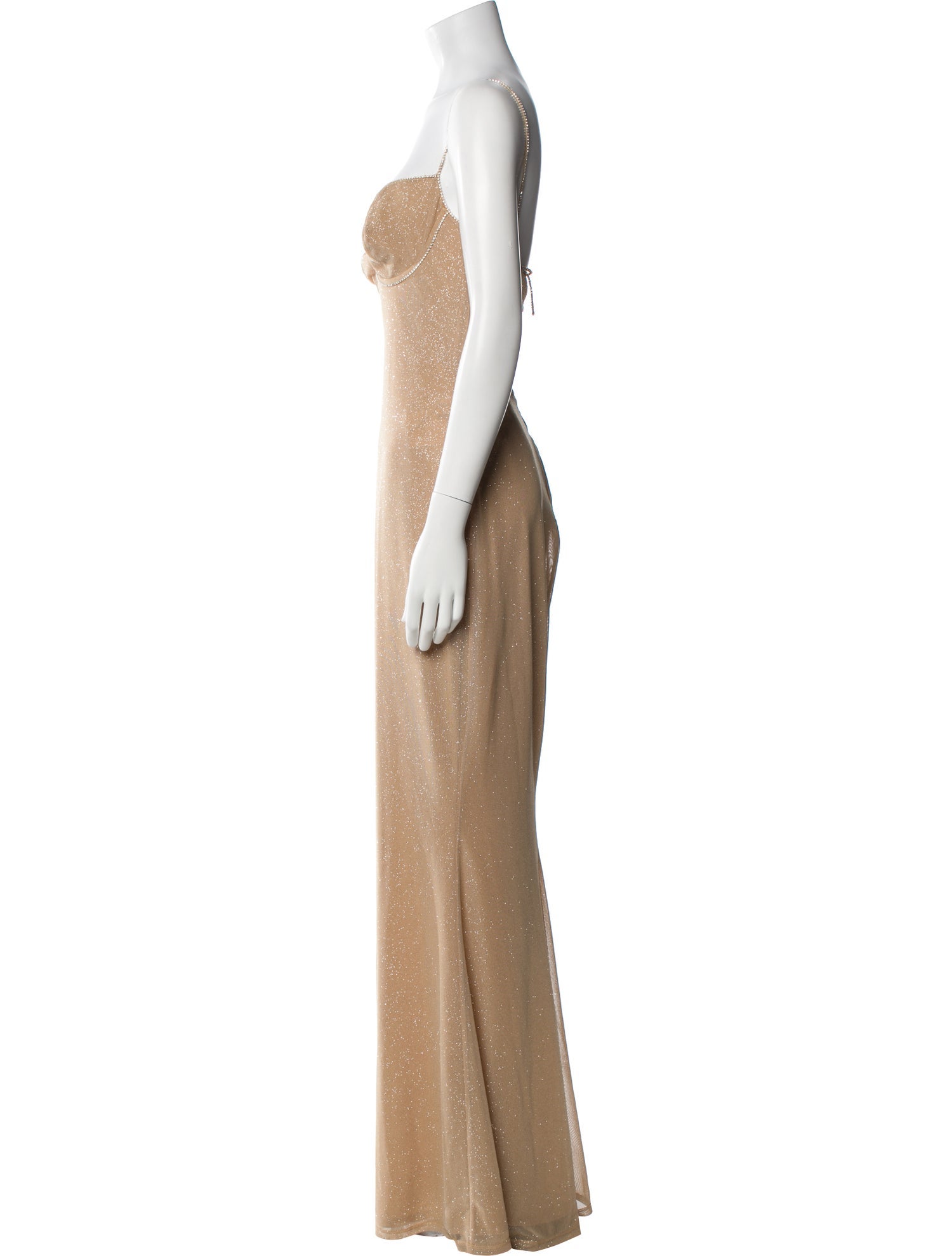 Mirror Palais Square Neckline Long Dress