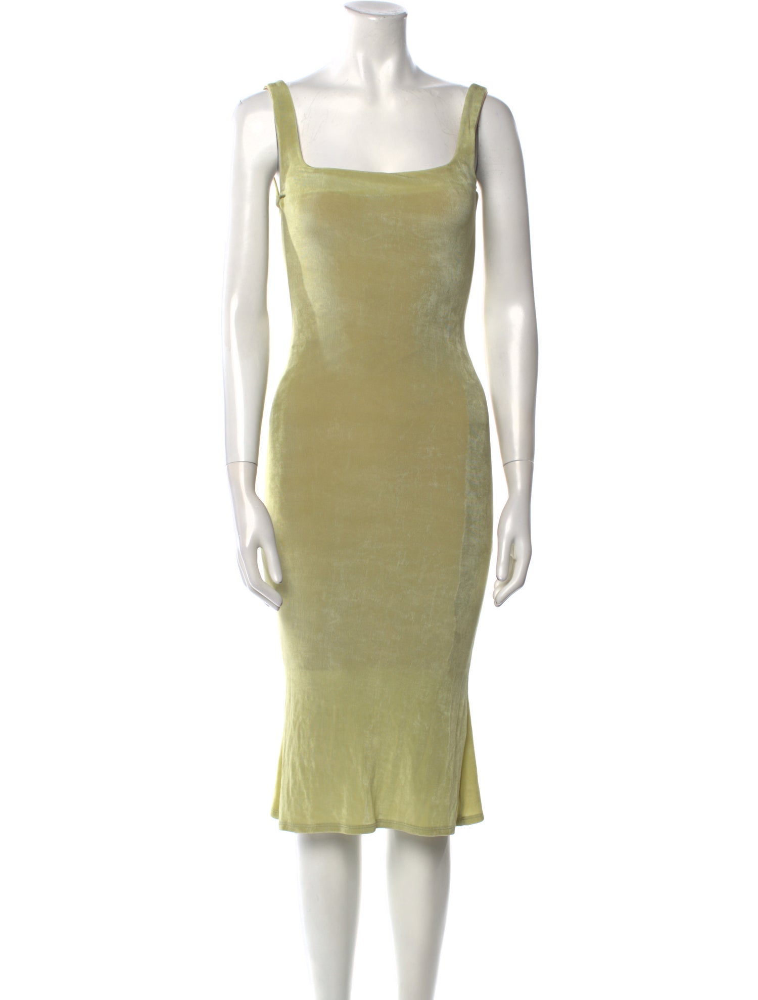 Mirror Palais Square Neckline Midi Length Dress