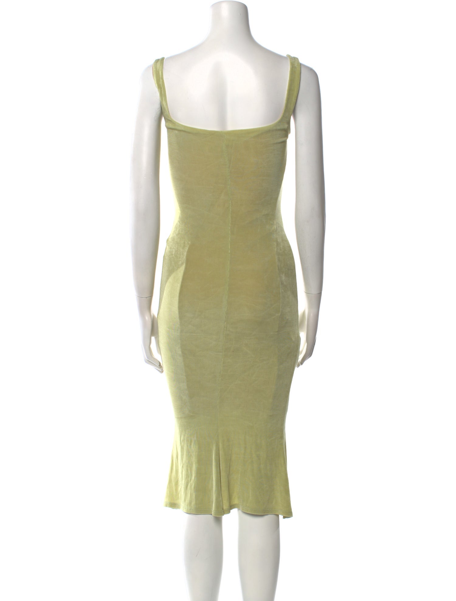 Mirror Palais Square Neckline Midi Length Dress