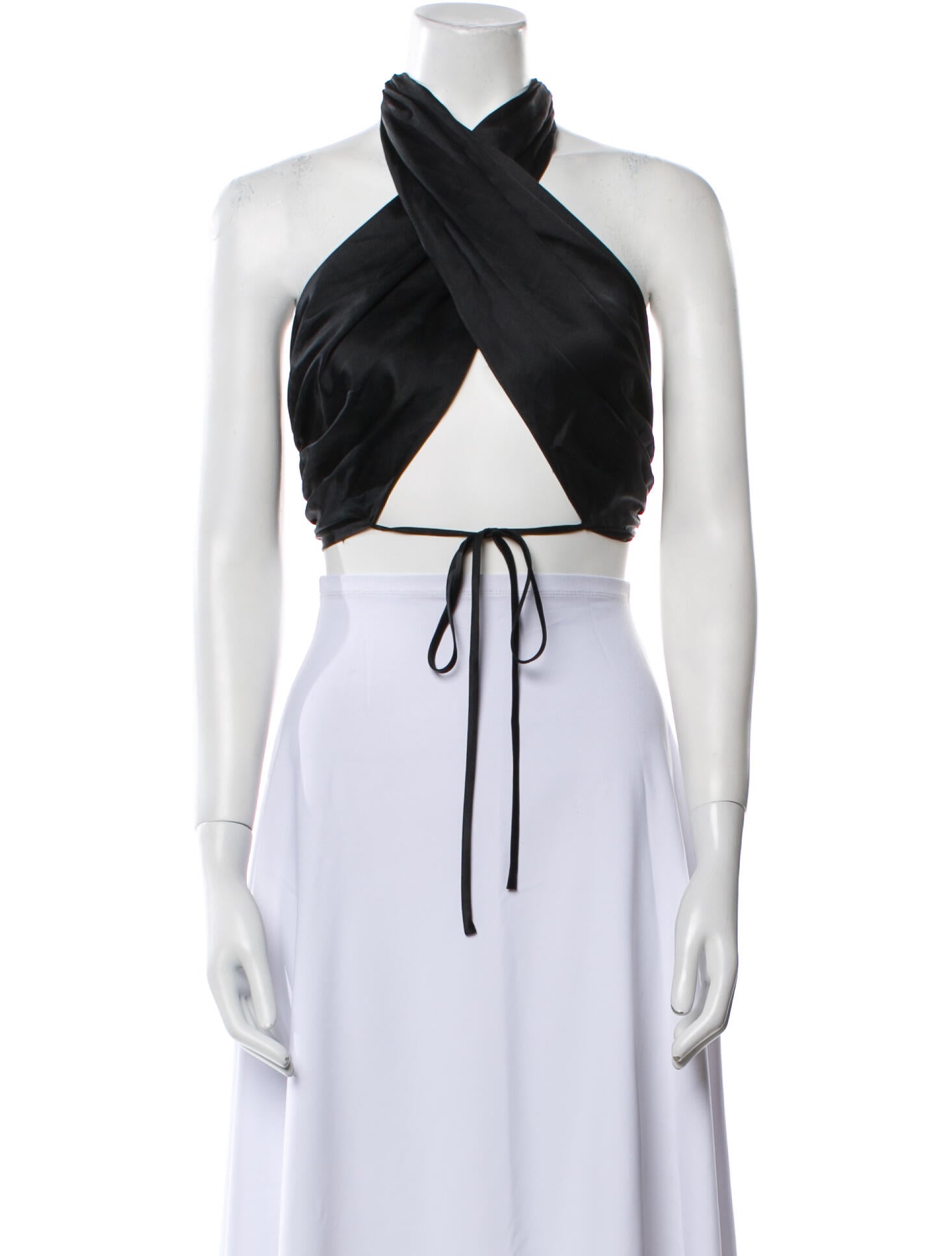 Mirror Palais Halterneck Sleeveless Crop Top