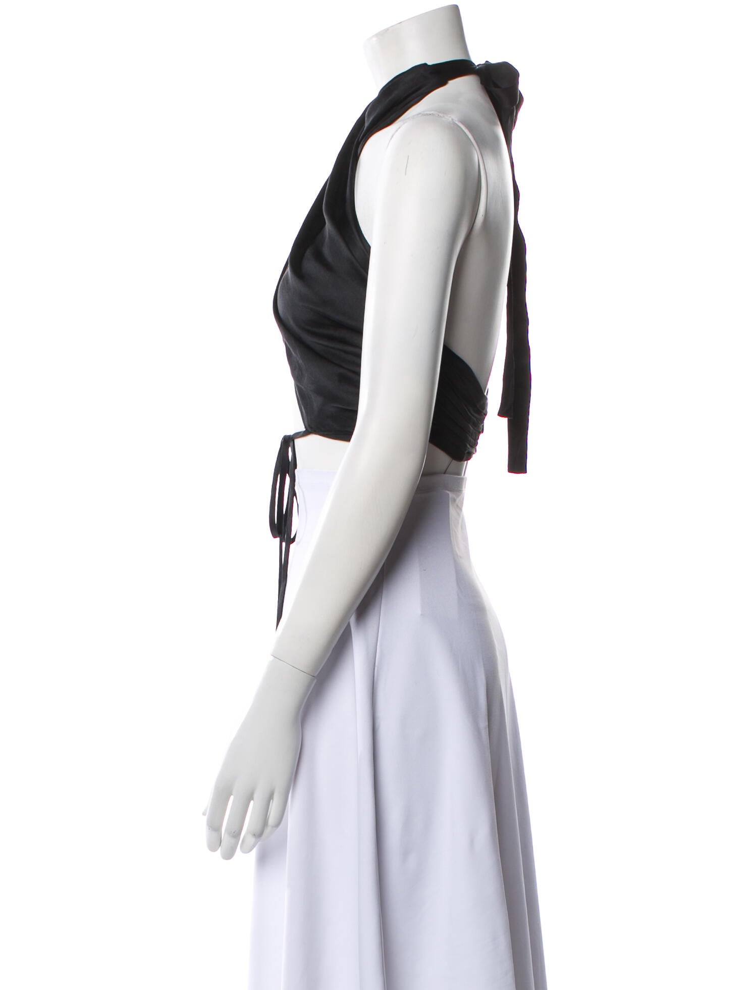 Mirror Palais Halterneck Sleeveless Crop Top