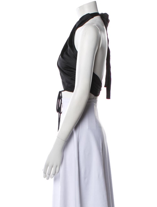 Mirror Palais Halterneck Sleeveless Crop Top