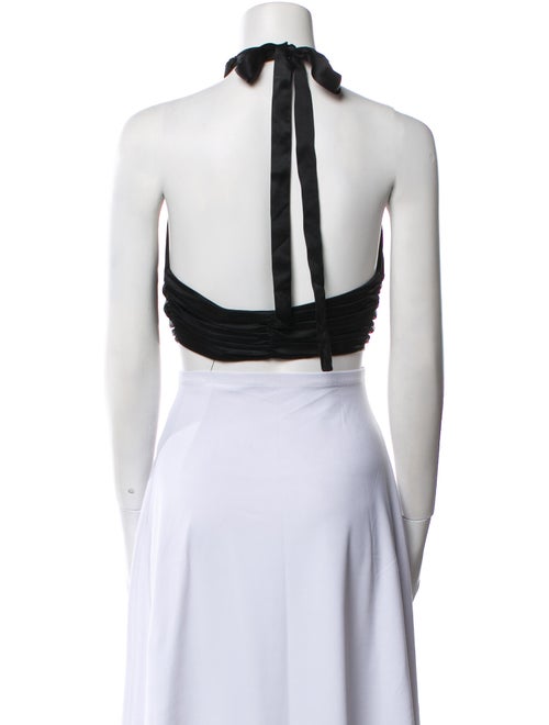 Mirror Palais Halterneck Sleeveless Crop Top