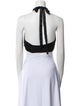 Mirror Palais Halterneck Sleeveless Crop Top