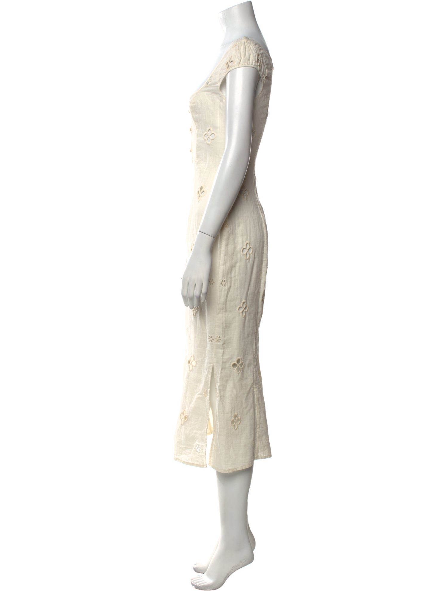 Mirror Palais V-Neck Midi Length Dress