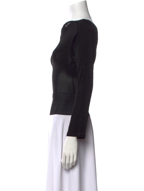 Mirror Palais Square Neckline Long Sleeve Top