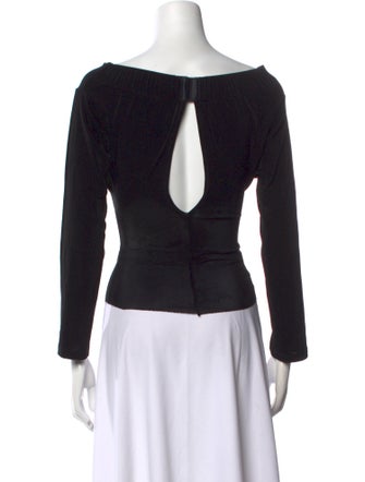 Mirror Palais Square Neckline Long Sleeve Top