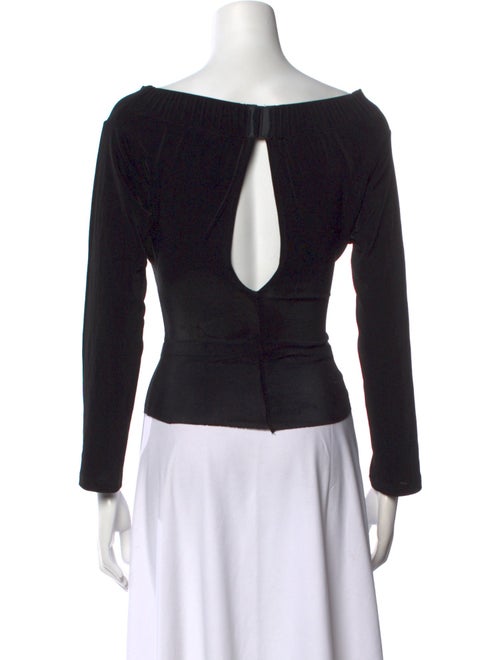 Mirror Palais Square Neckline Long Sleeve Top