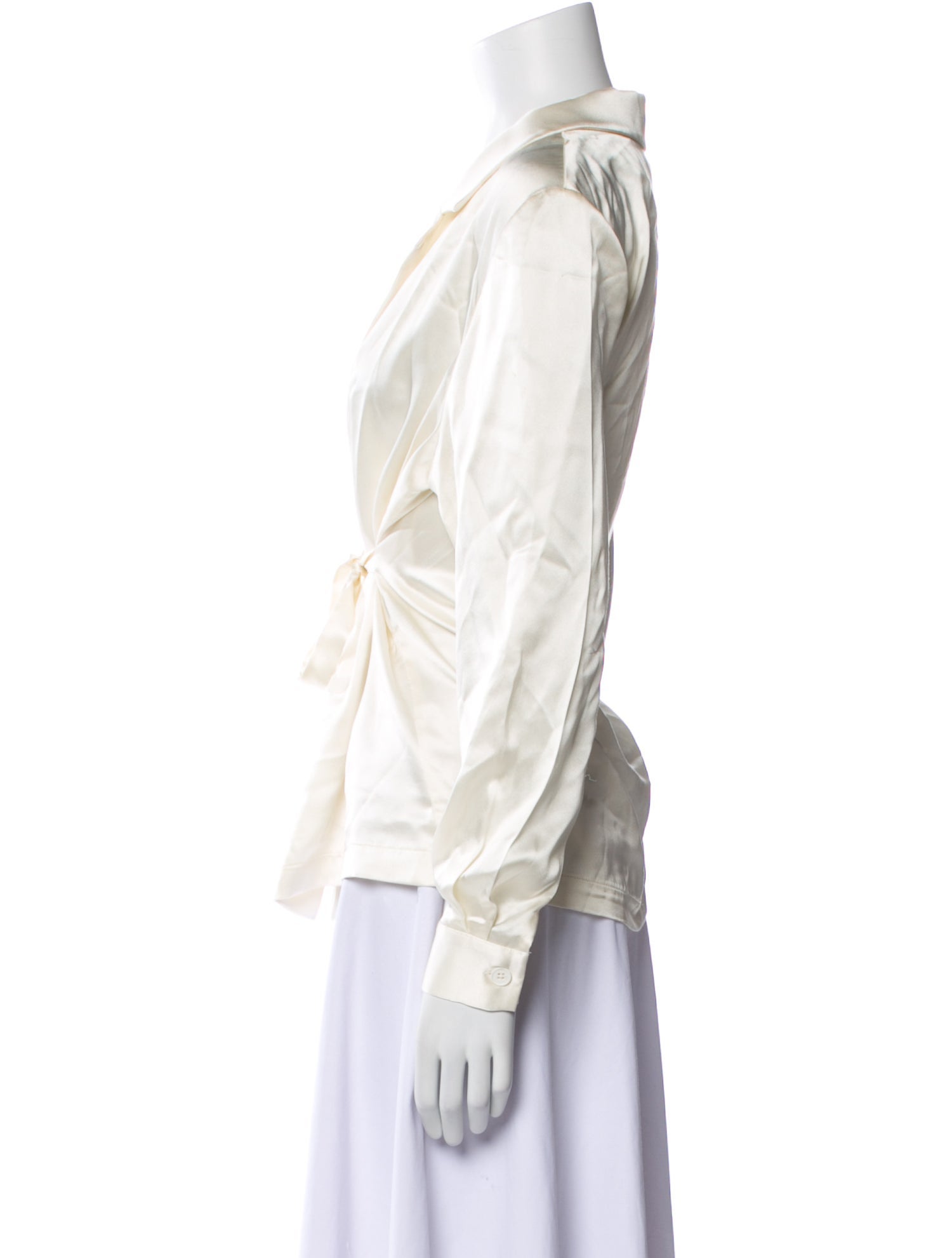 Mirror Palais Silk V-Neck Blouse