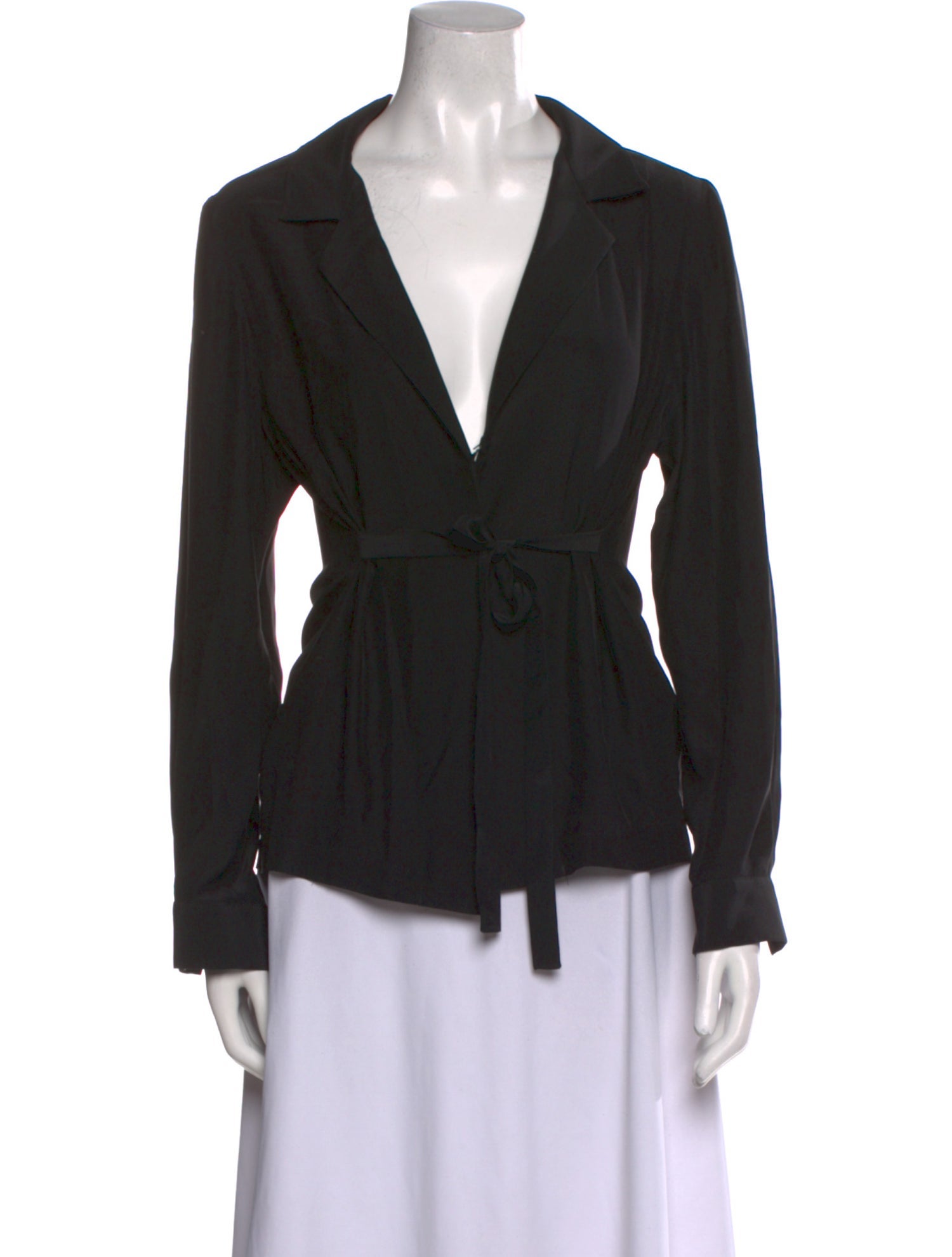 Mirror Palais Silk V-Neck Blouse