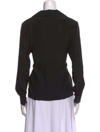 Mirror Palais Silk V-Neck Blouse