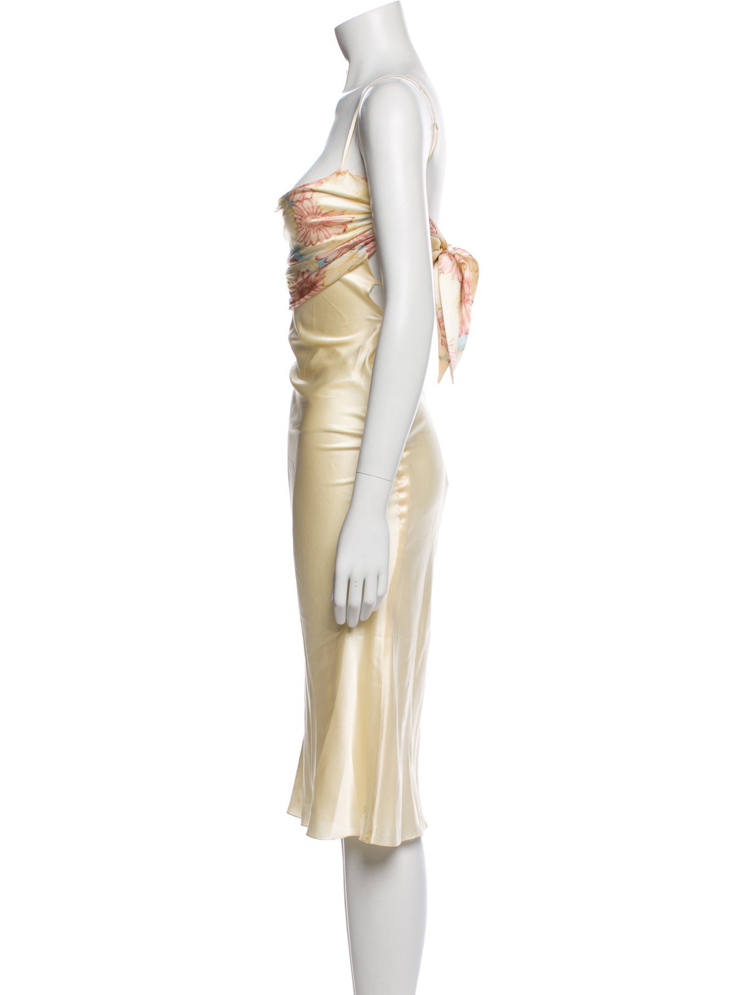 Mirror Palais Silk Midi Length Dress