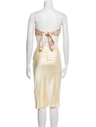 Mirror Palais Silk Midi Length Dress