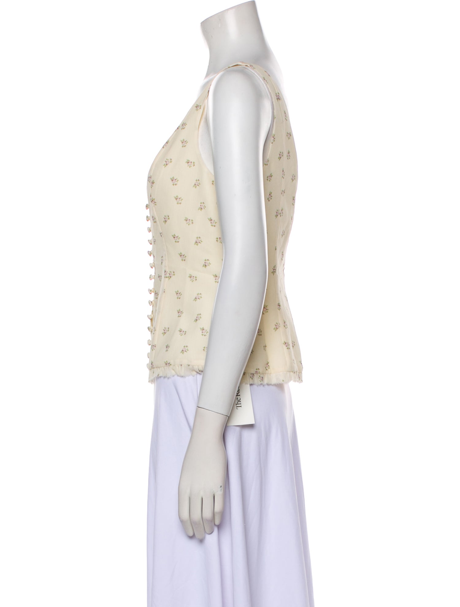 Mirror Palais Silk Printed Crop Top w/ Tags