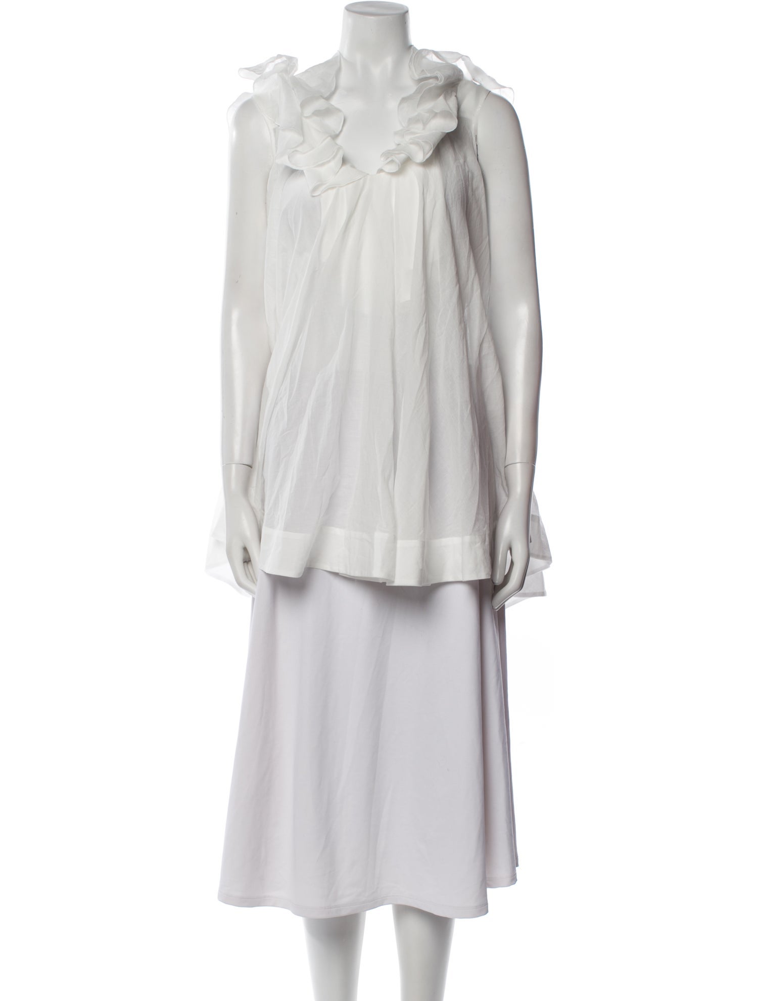 Mirror Palais Mock Neck Sleeveless Tunic