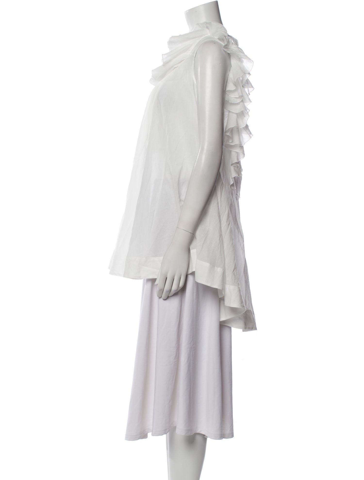 Mirror Palais Mock Neck Sleeveless Tunic