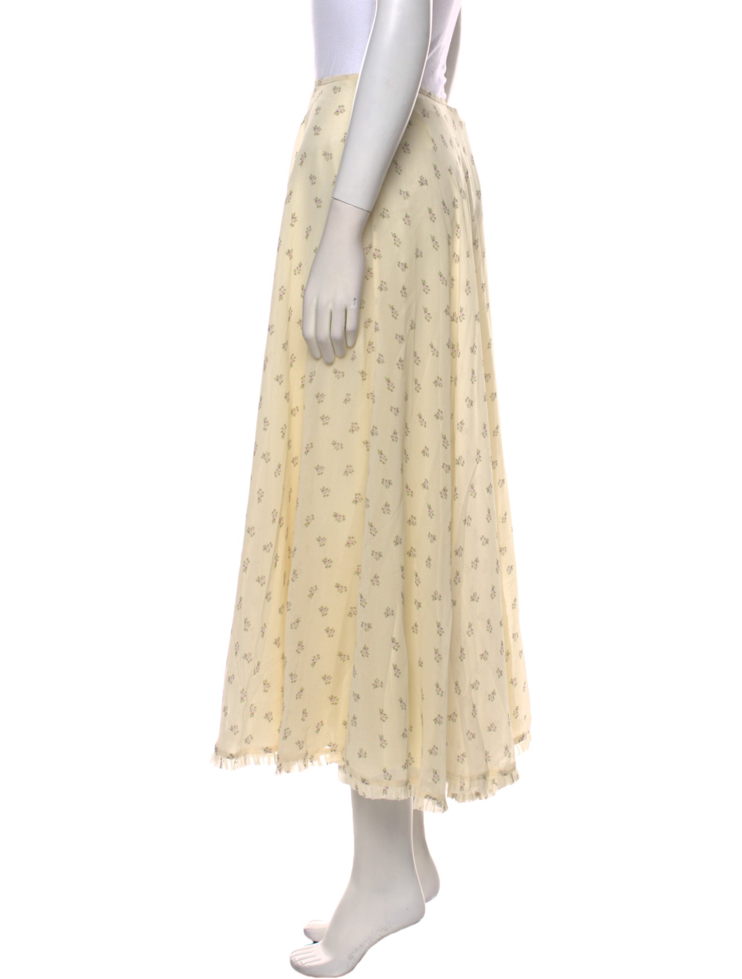 Mirror Palais Silk Midi Length Skirt w/ Tags