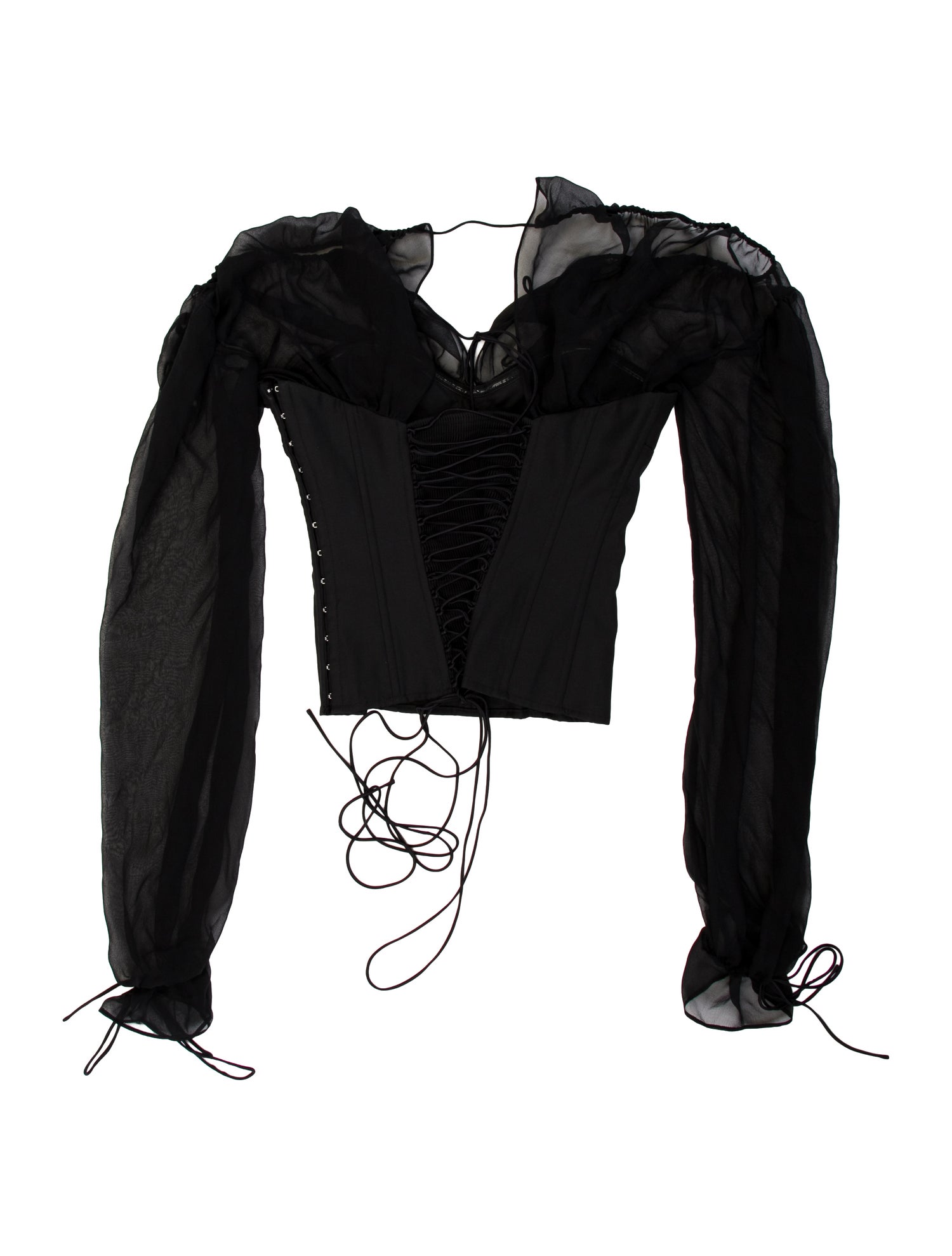 Mirror Palais Silk V-Neck Crop Top w/ Tags