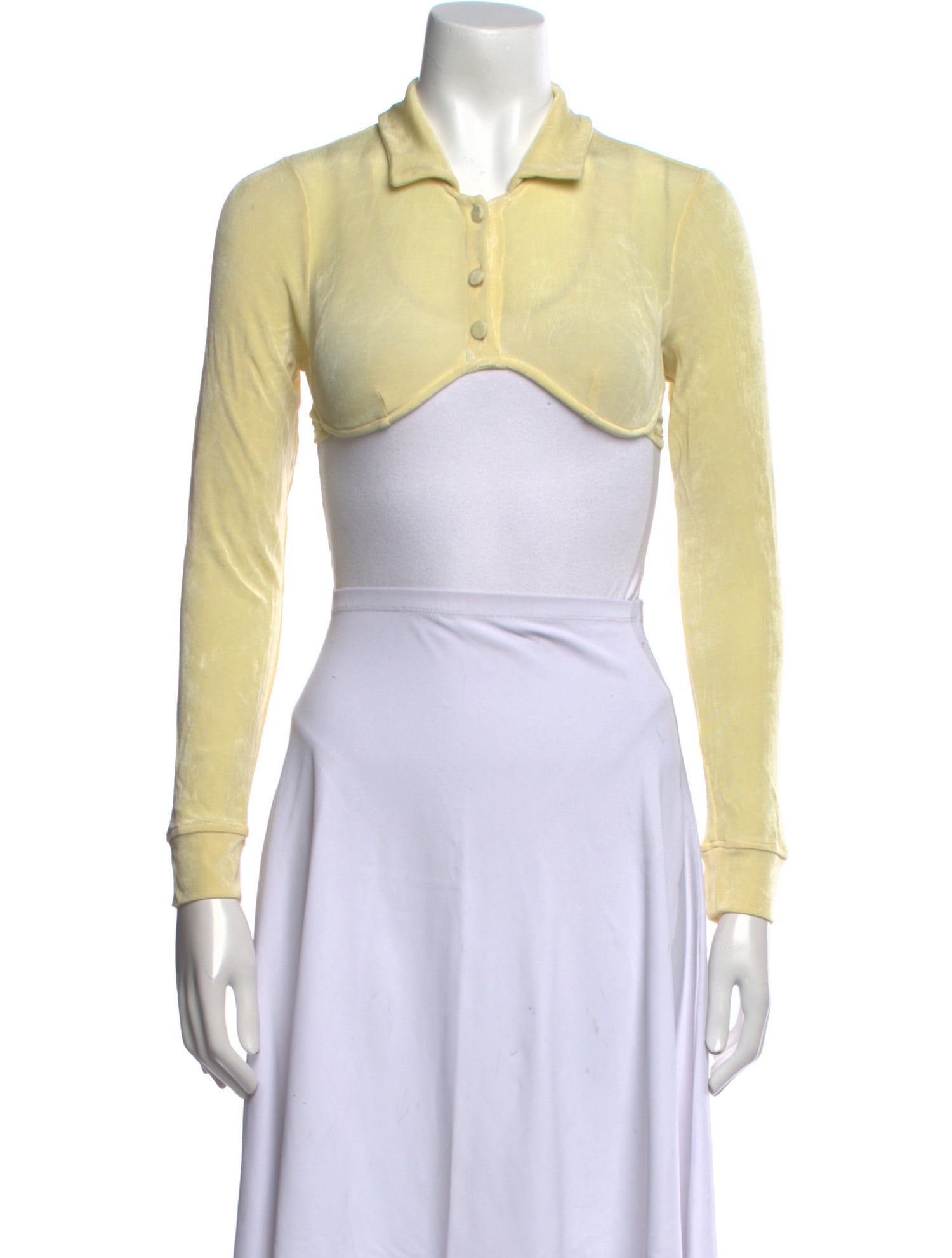 Mirror Palais Long Sleeve Crop Top