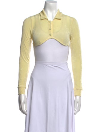 Mirror Palais Long Sleeve Crop Top