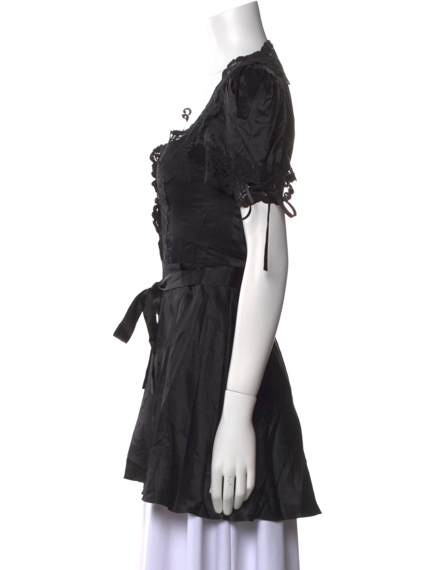 Mirror Palais Silk Square Neckline Blouse