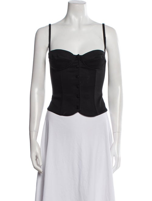 Mirror Palais Square Neckline Sleeveless Crop Top