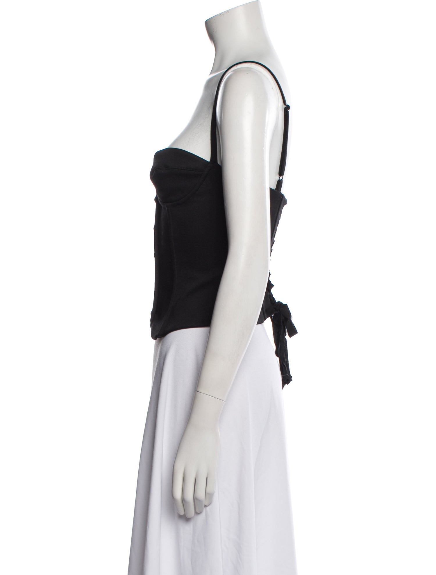 Mirror Palais Square Neckline Sleeveless Crop Top