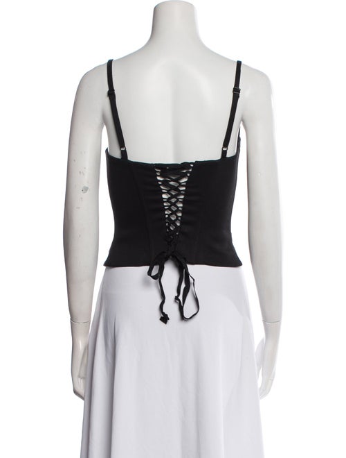 Mirror Palais Square Neckline Sleeveless Crop Top