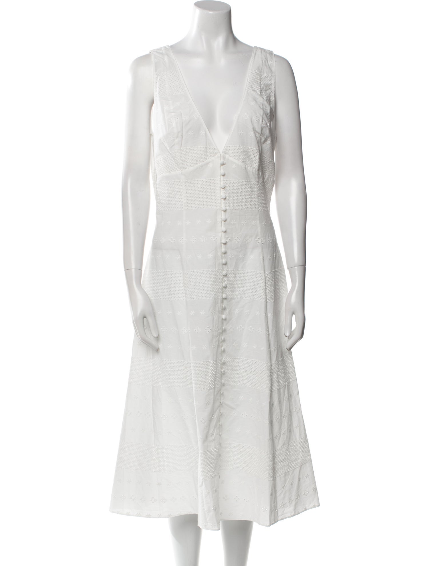 Mirror Palais V-Neck Midi Length Dress