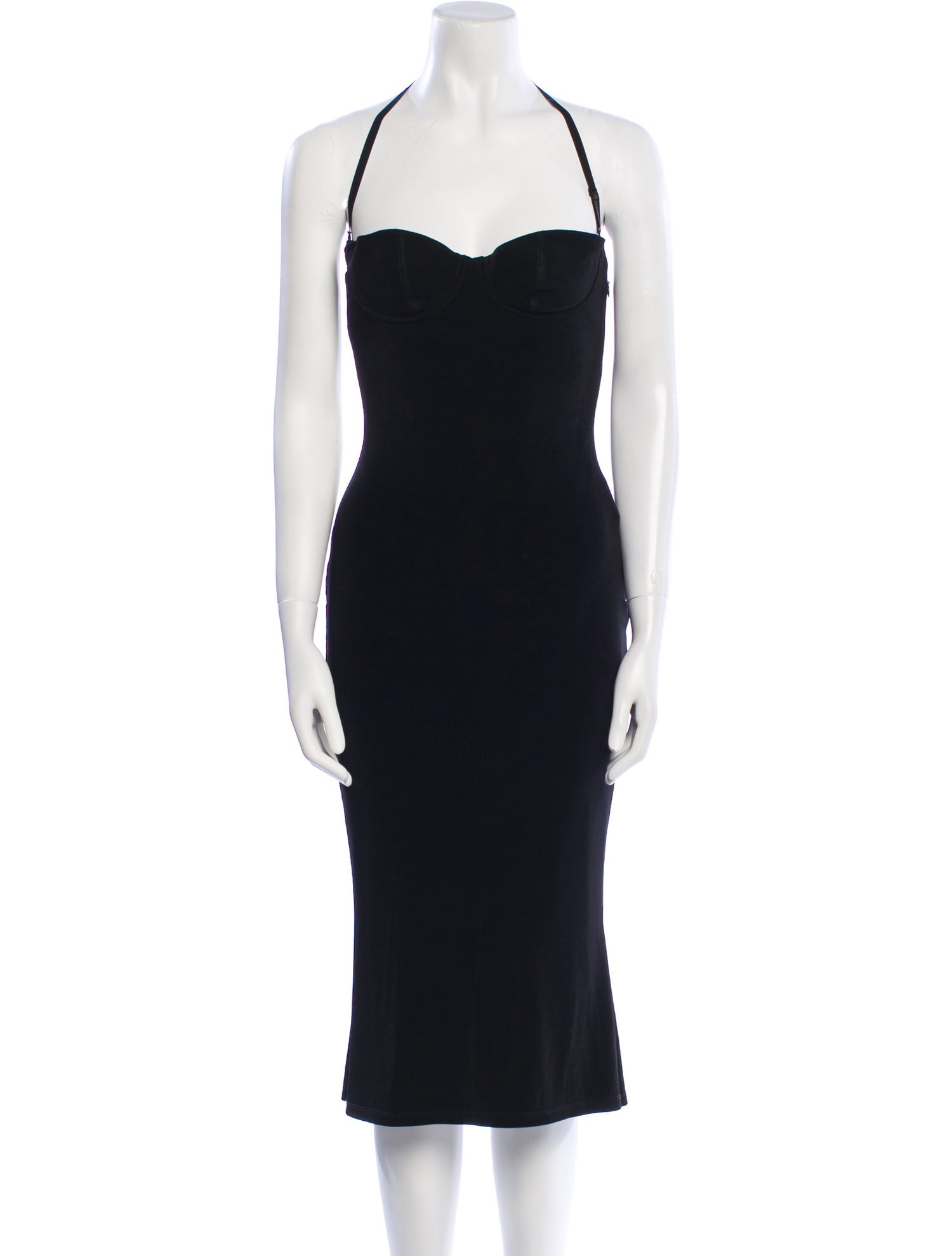 Mirror Palais Halterneck Knee-Length Dress