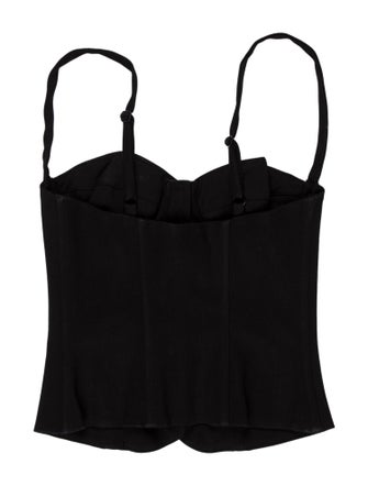 Mirror Palais Square Neckline Sleeveless Crop Top
