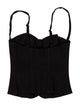 Mirror Palais Square Neckline Sleeveless Crop Top