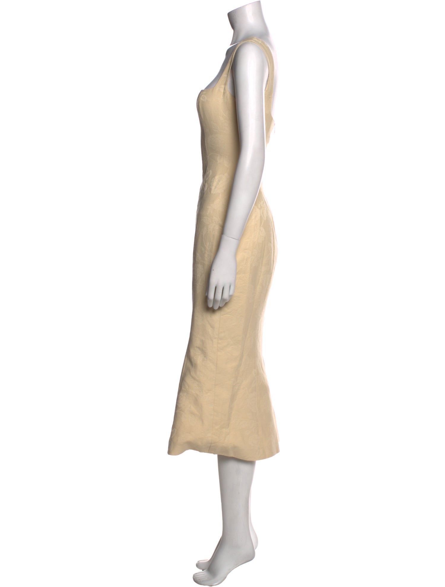 Mirror Palais Square Neckline Midi Length Dress w/ Tags