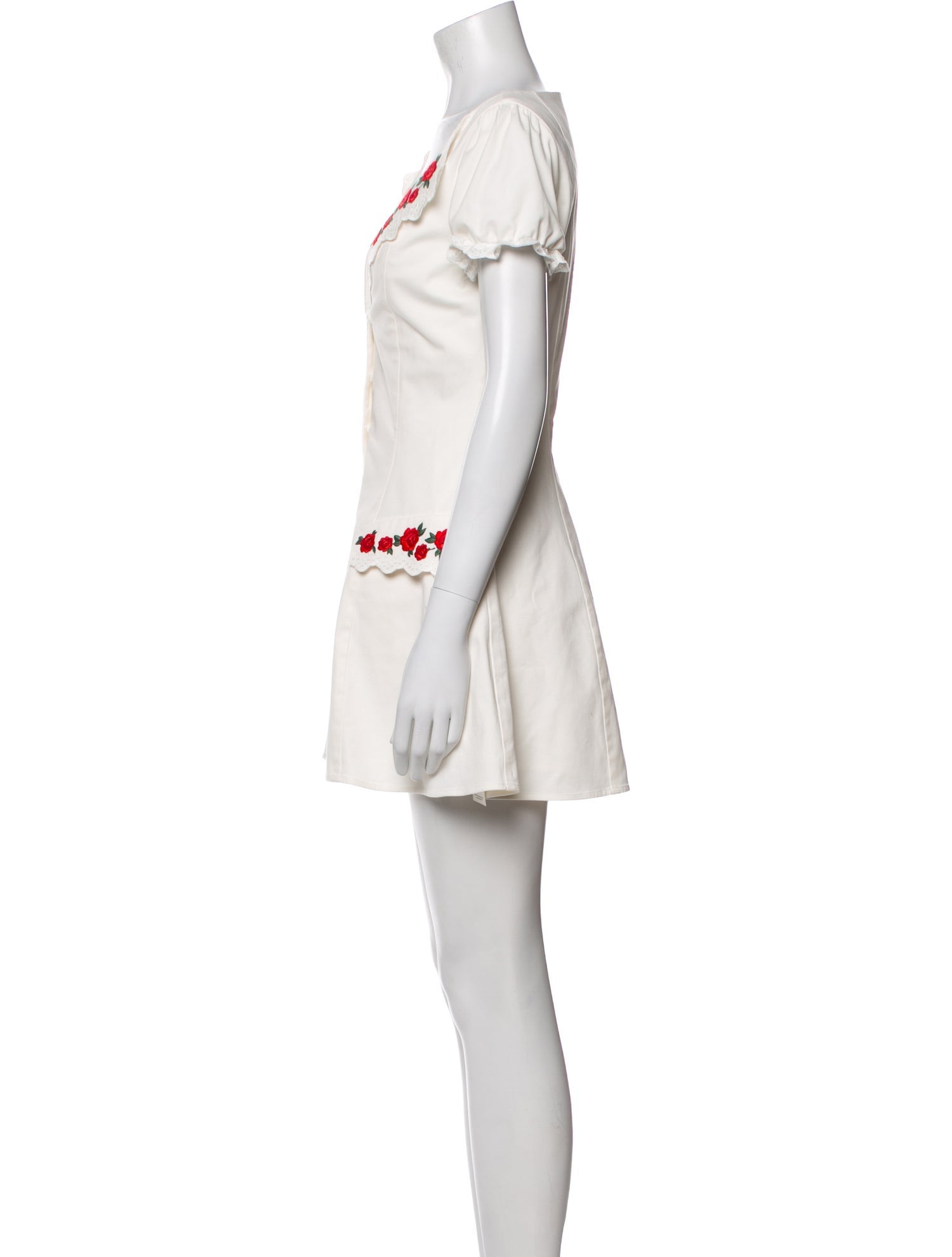 Mirror Palais V-Neck Mini Dress