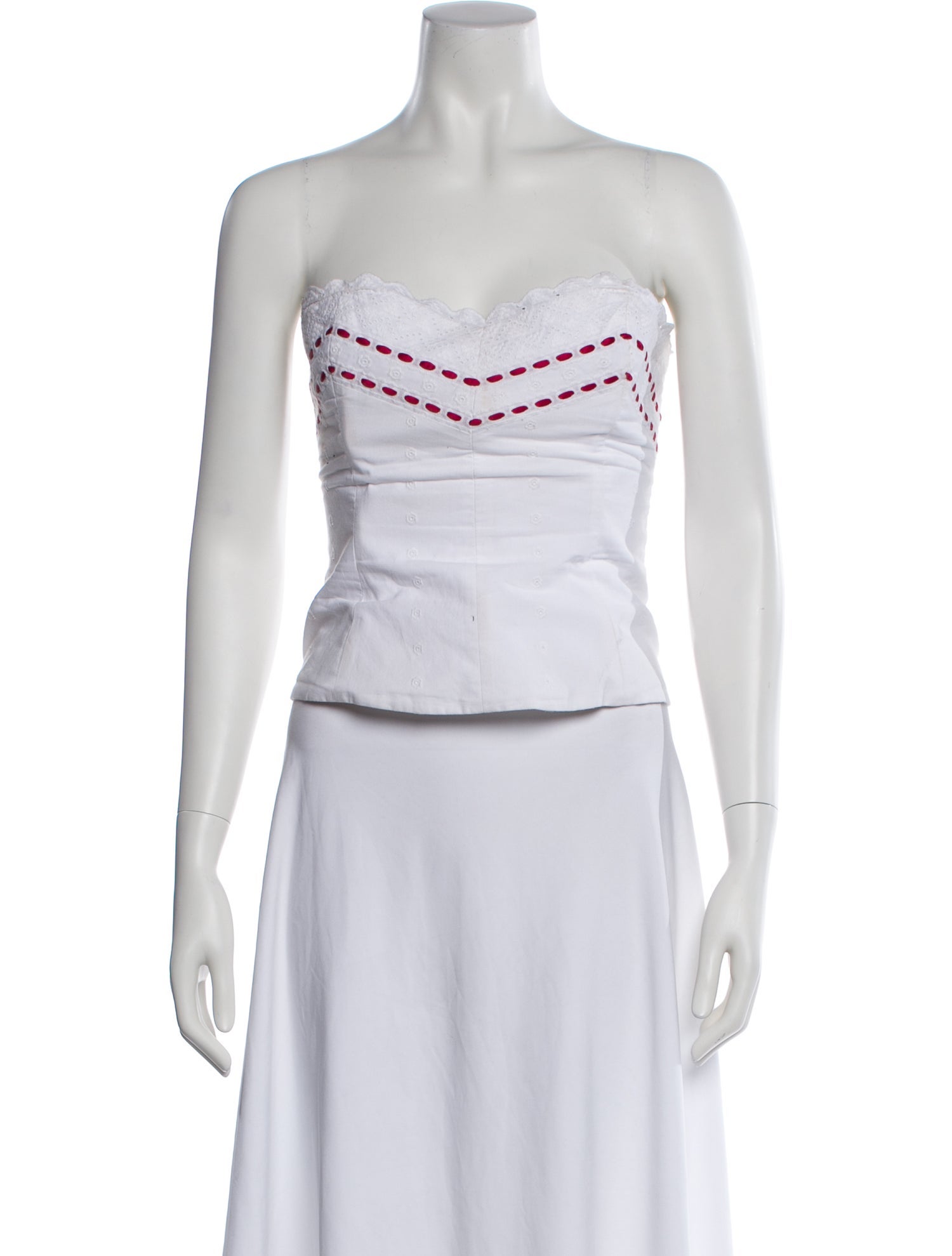 Mirror Palais Strapless Crop Top