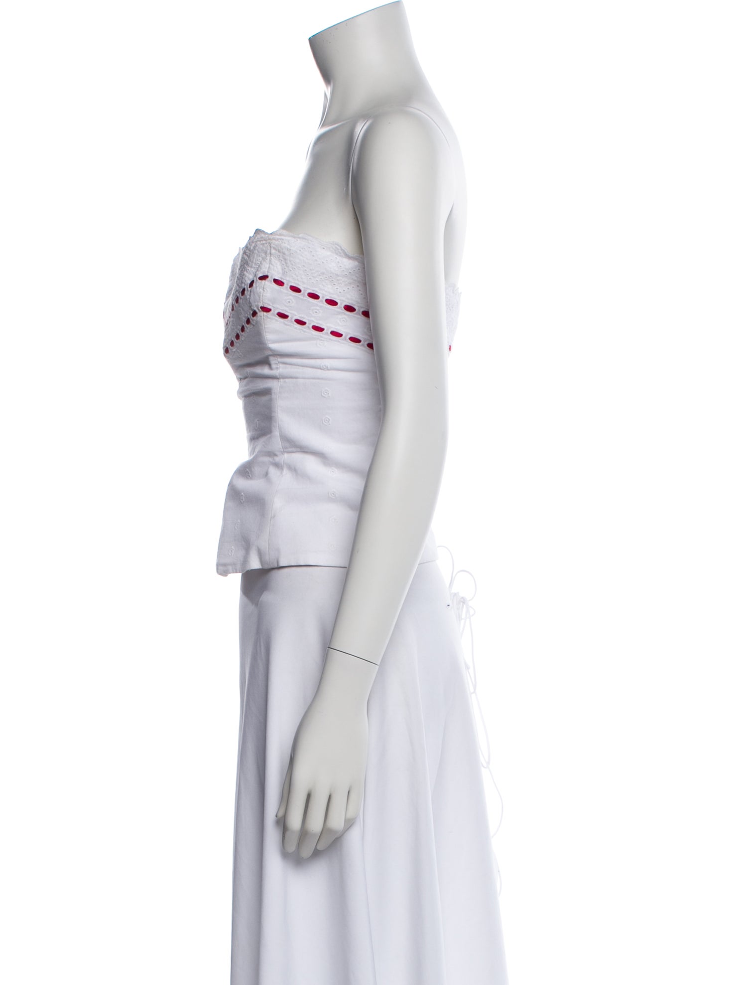 Mirror Palais Strapless Crop Top