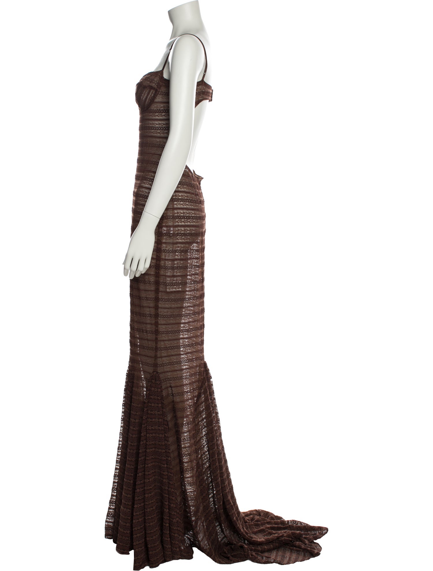 Mirror Palais Nylon Long Dress