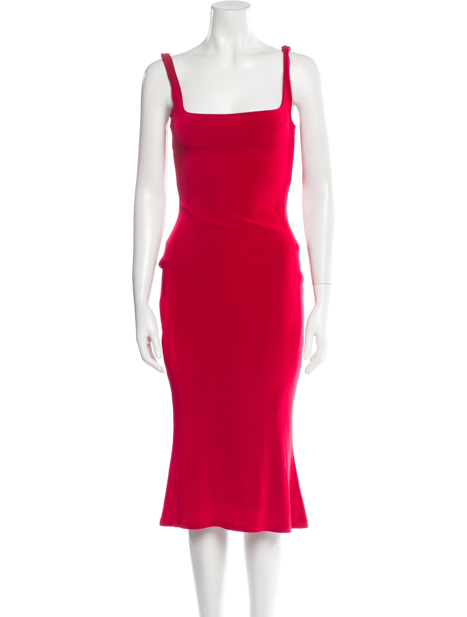 Mirror Palais Square Neckline Midi Length Dress