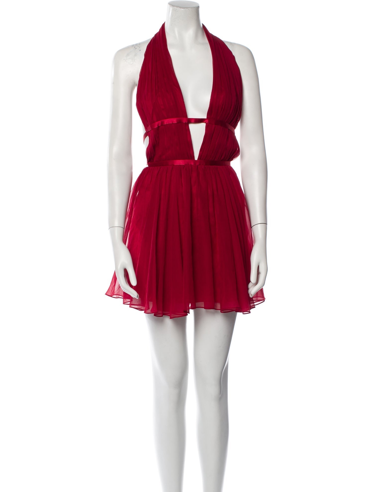 knee length dresses for ladies Lady in Red Dress – Mirror Palais main image 0