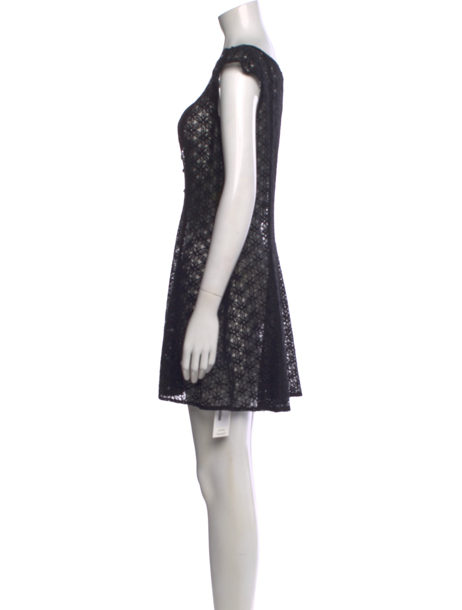 Mirror Palais Lace Pattern Mini Dress w/ Tags
