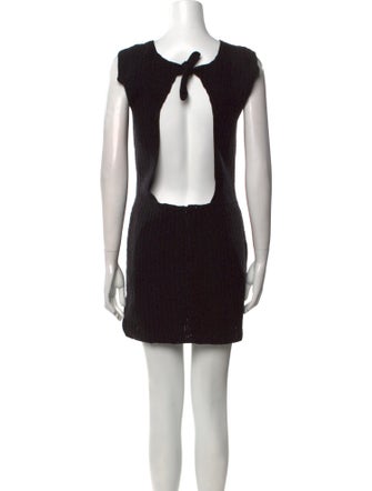 Mozhdeh Matin Scoop Neck Mini Dress