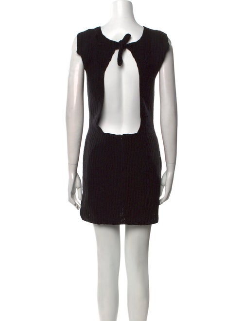 Mozhdeh Matin Scoop Neck Mini Dress