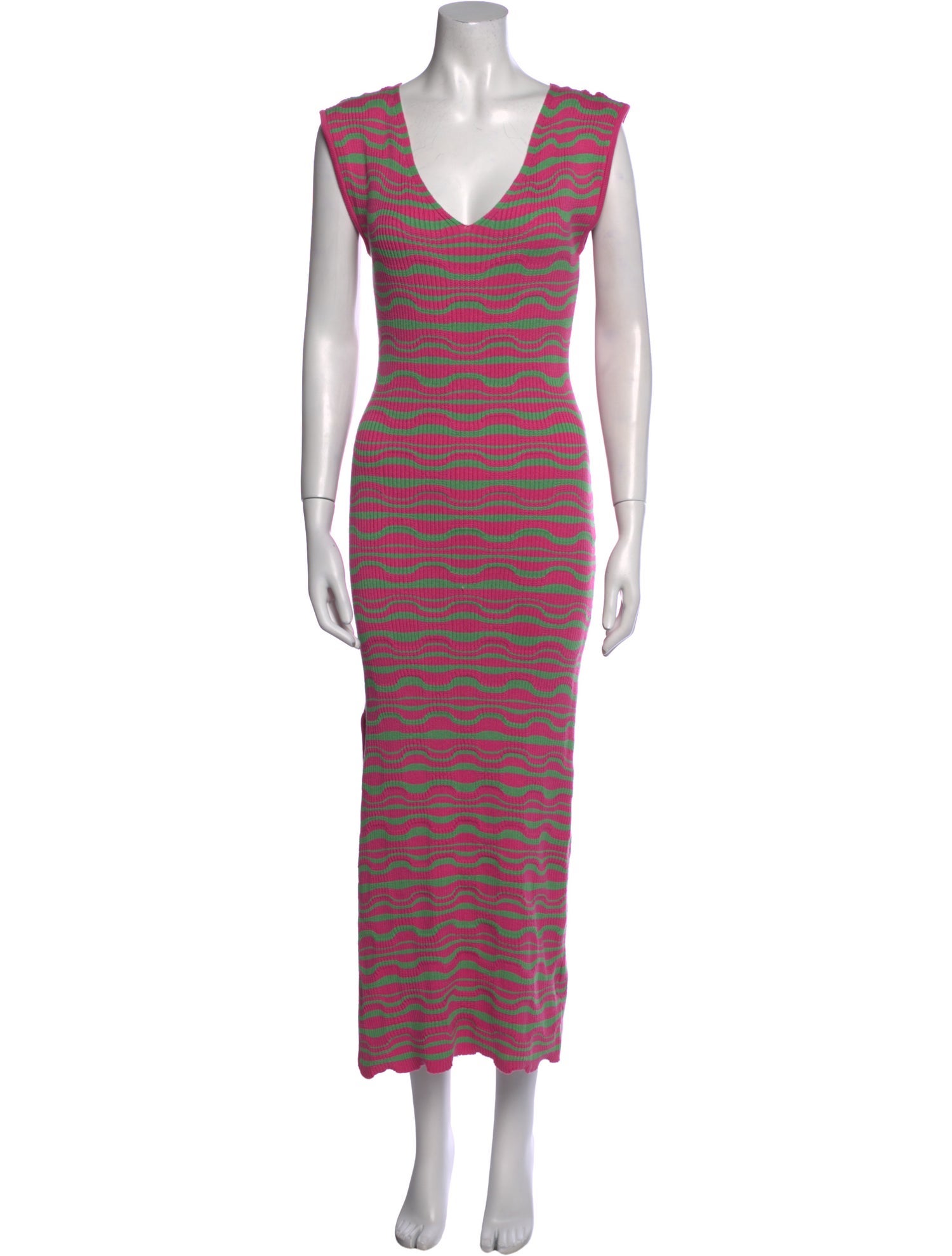 Mozhdeh Matin Striped Long Dress w/ Tags