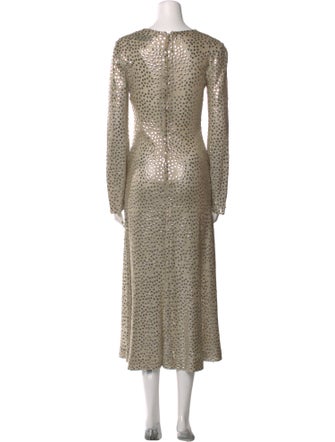 MOLLIE PARNIS STUDIO V-Neck Midi Length Dress