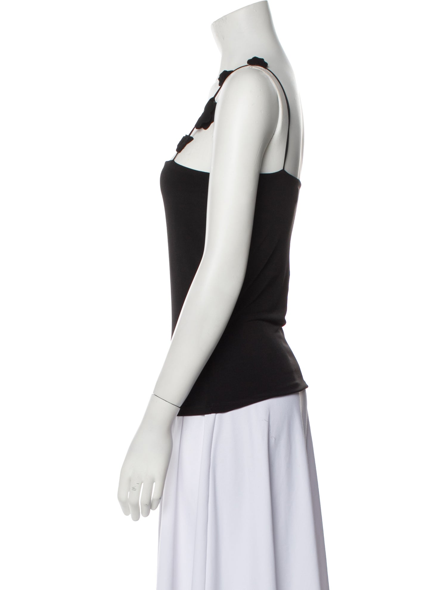 Musier Paris Square Neckline Sleeveless Top