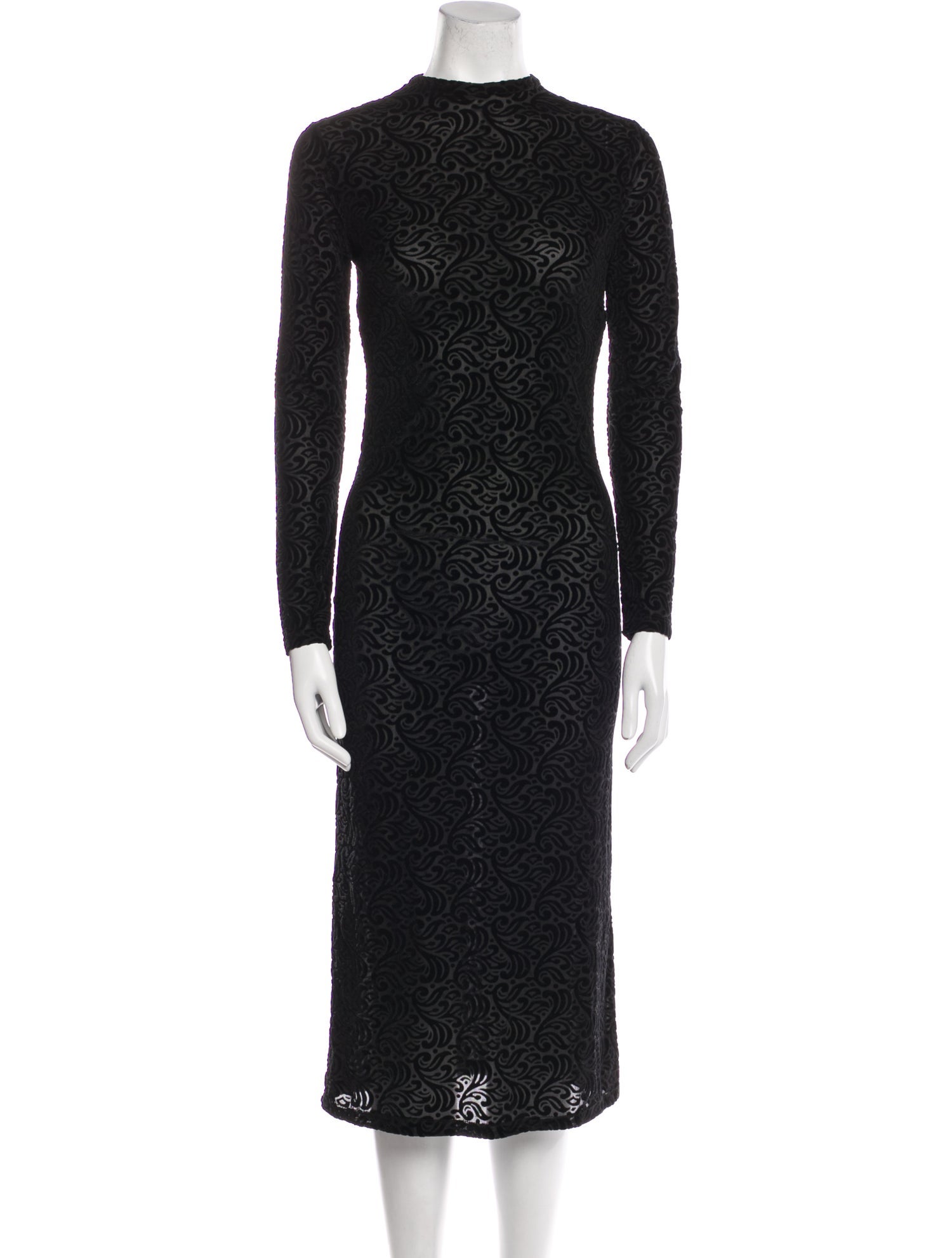 Musier Paris Lace Pattern Midi Length Dress w/ Tags