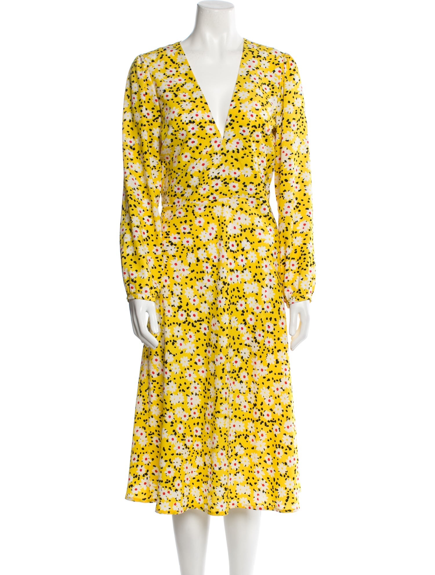 Musier Paris Floral Print Midi Length Dress