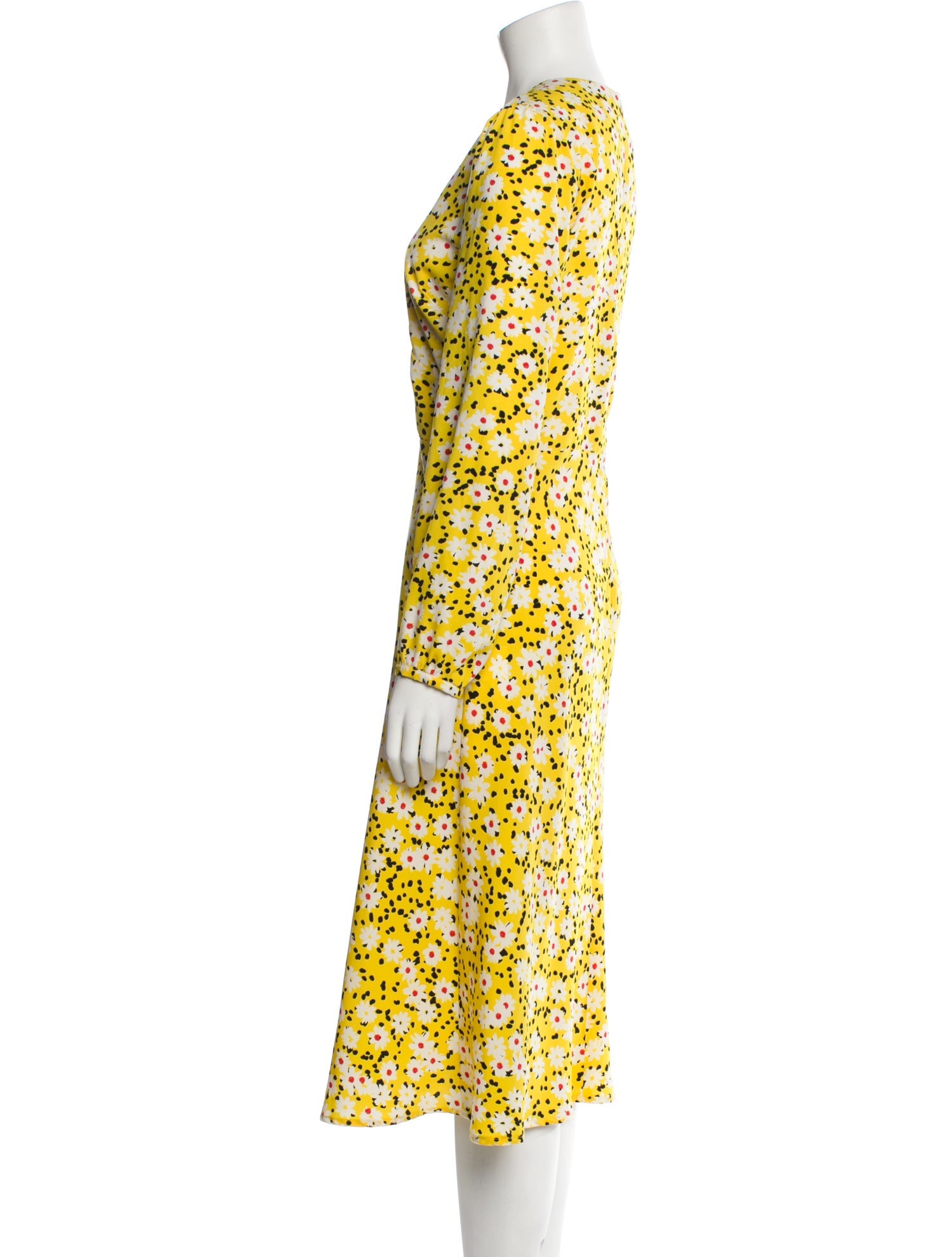 Musier Paris Floral Print Midi Length Dress