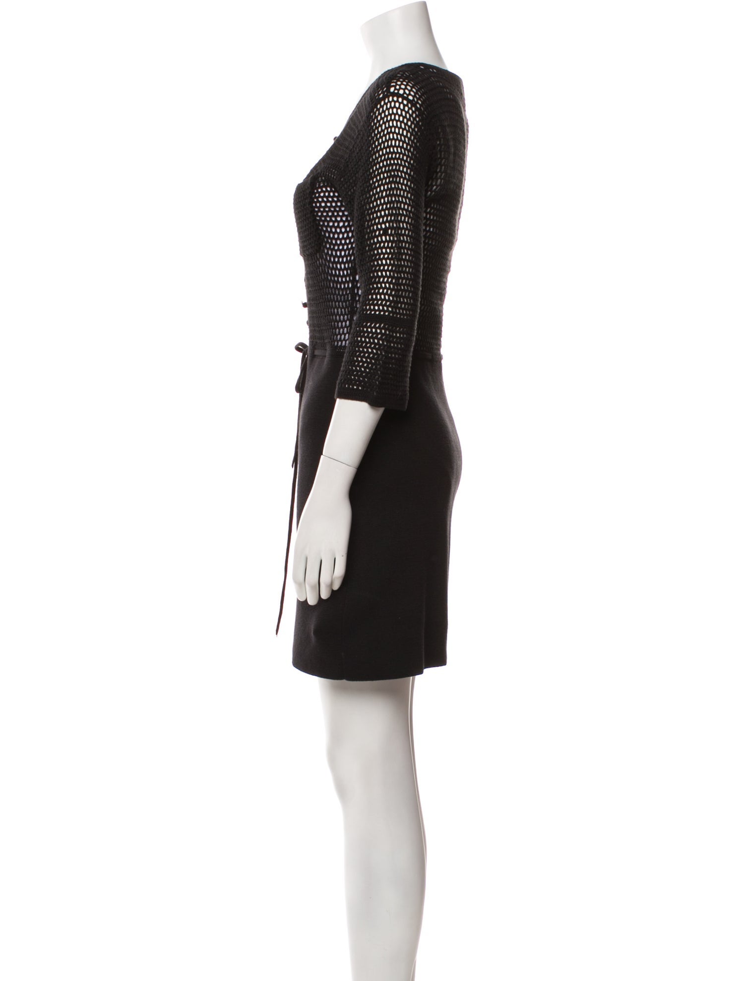 Musier Paris Scoop Neck Mini Dress